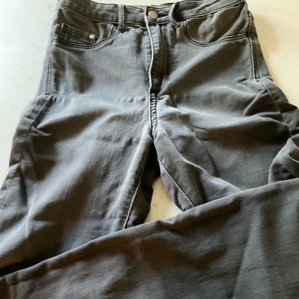 Super skinny High waist black washed jeans by H&M